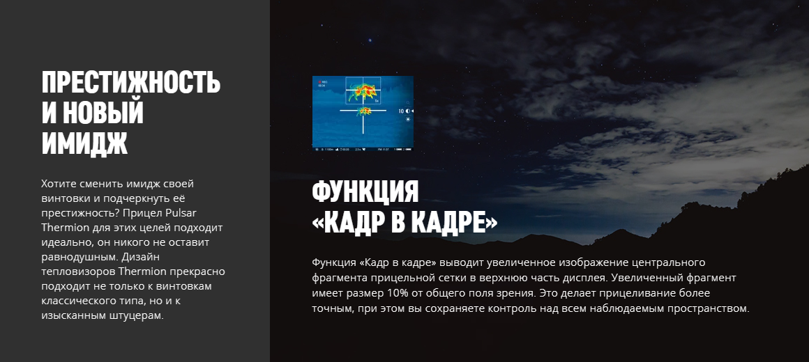 визуализация теплового изображения Thermion XQ50