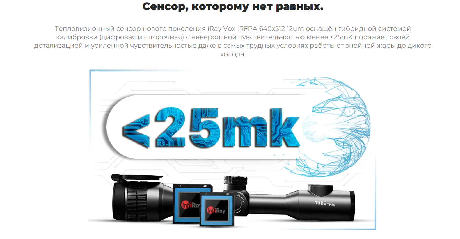 Тепловизионный прицел Tube TH50
