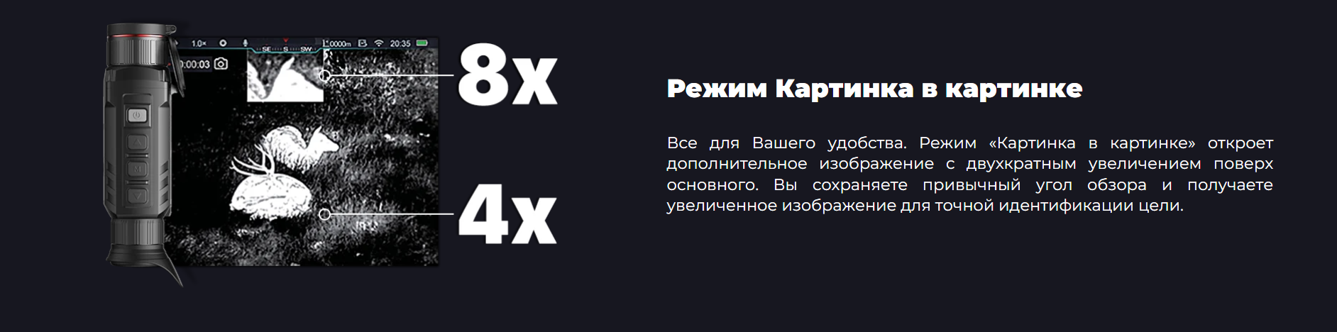 монокуляр iRay Unique UH 50