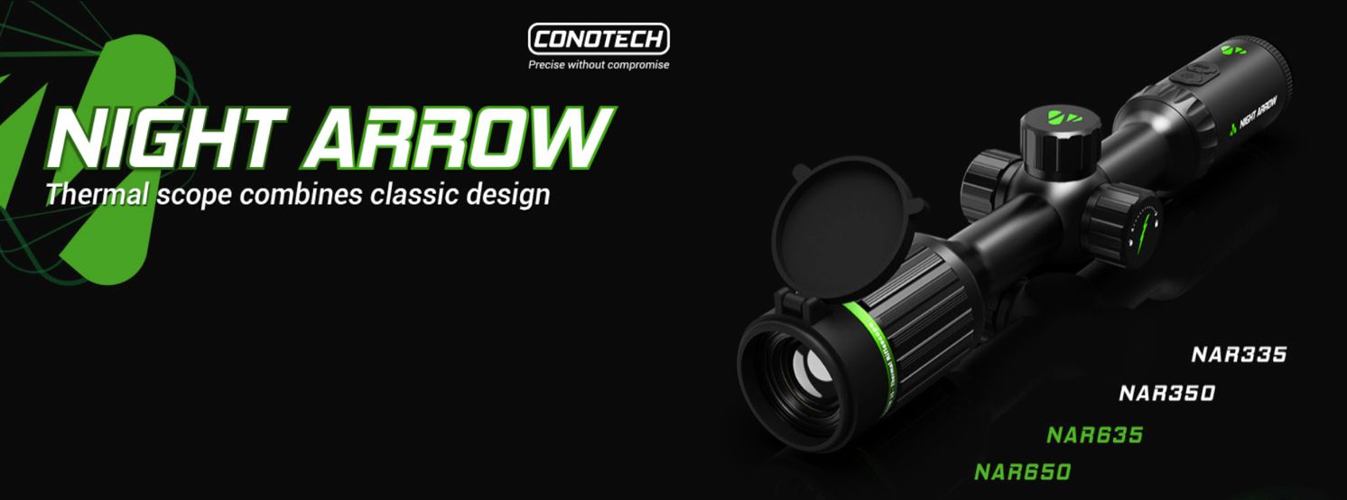 Тепловизионный прицел Conotech Night Arrow 650 на оружии