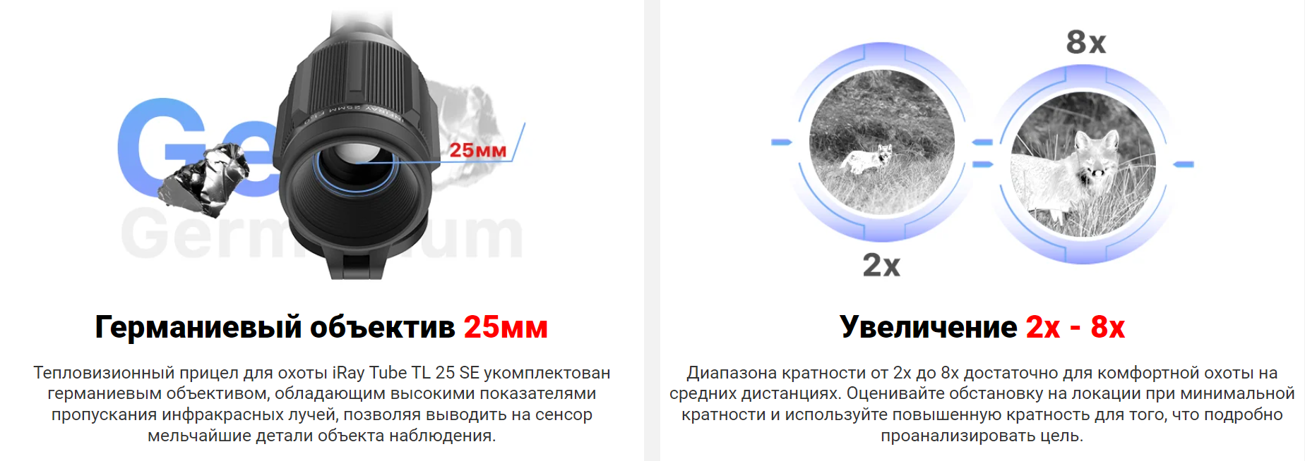 Тепловизор Tube TL25 SE