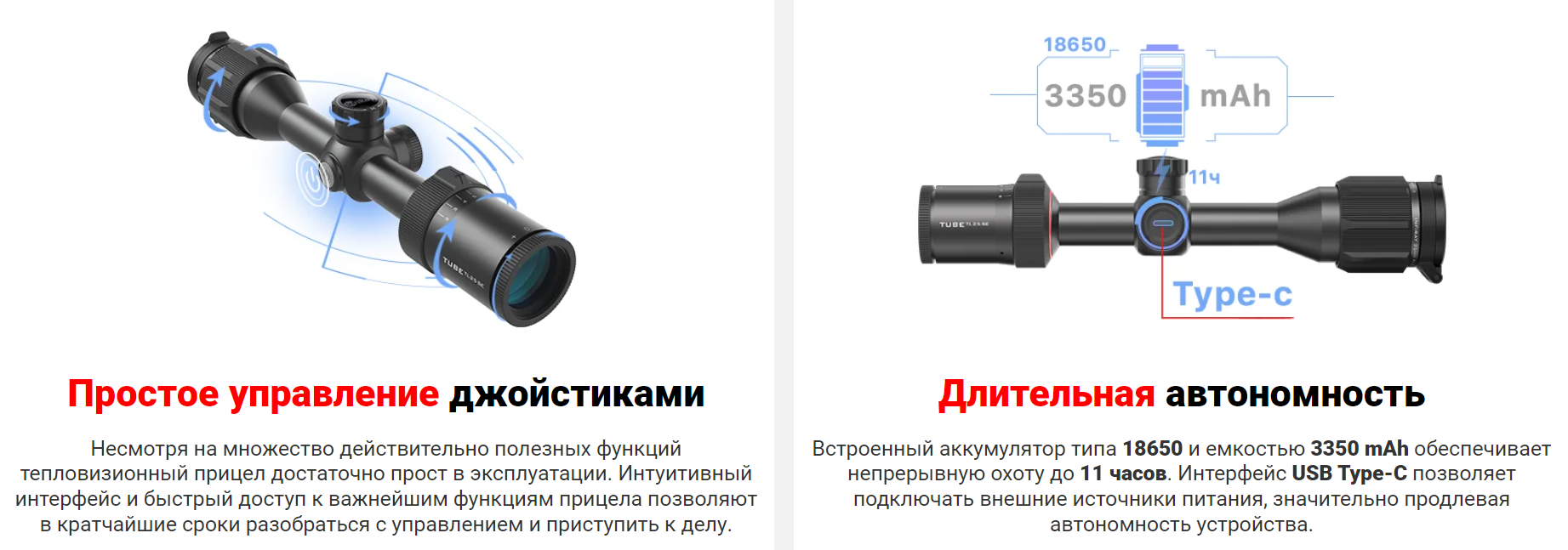 характеристики модели iRay Tube TL25 SE