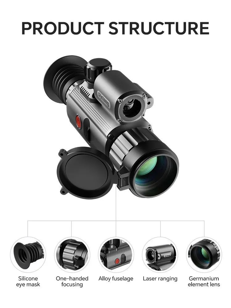 Sytong AM06-50LRF с дальномером в работе