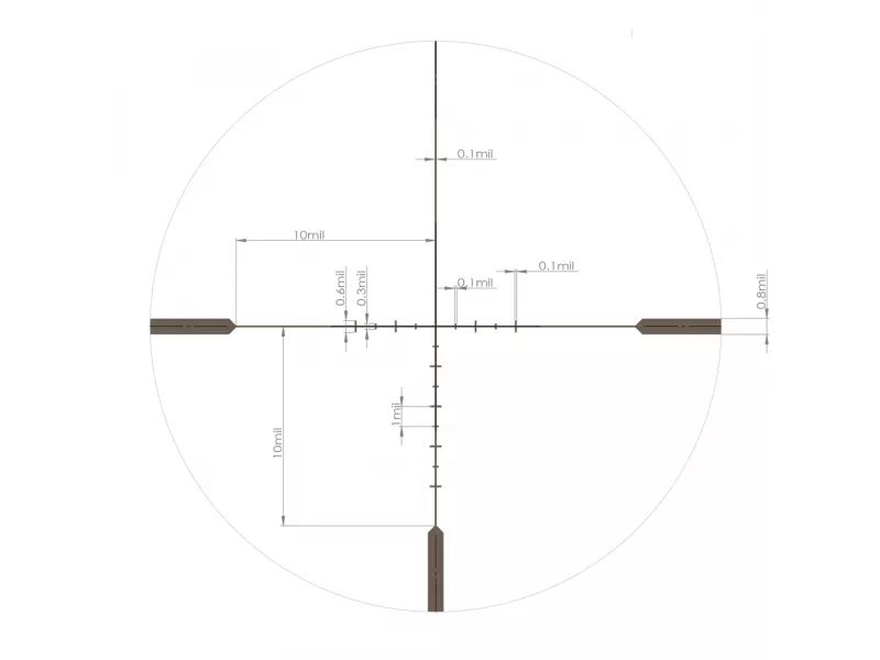 прицел ARTELV CRS 1-10x28 34mm SFP Fiber