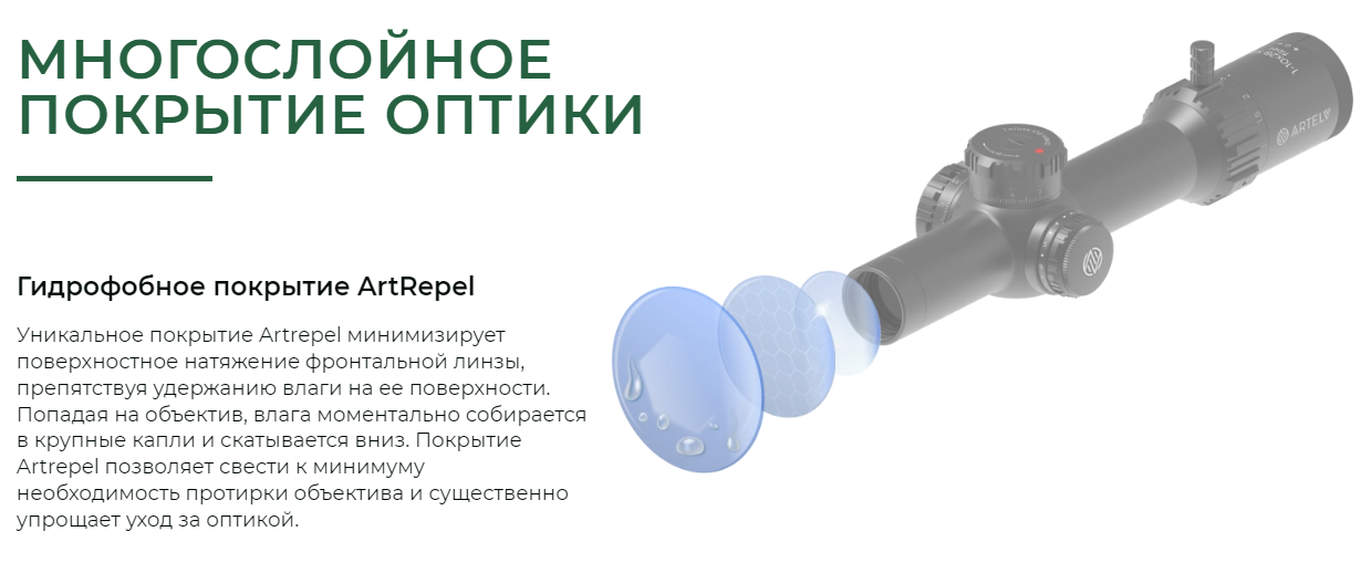 фото оптического прицела ARTELV CRS 1-10x28 34mm SFP Fiber