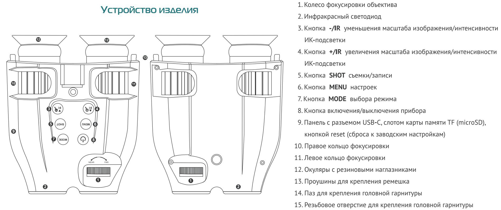 бинокль Veber DigiView NB-02