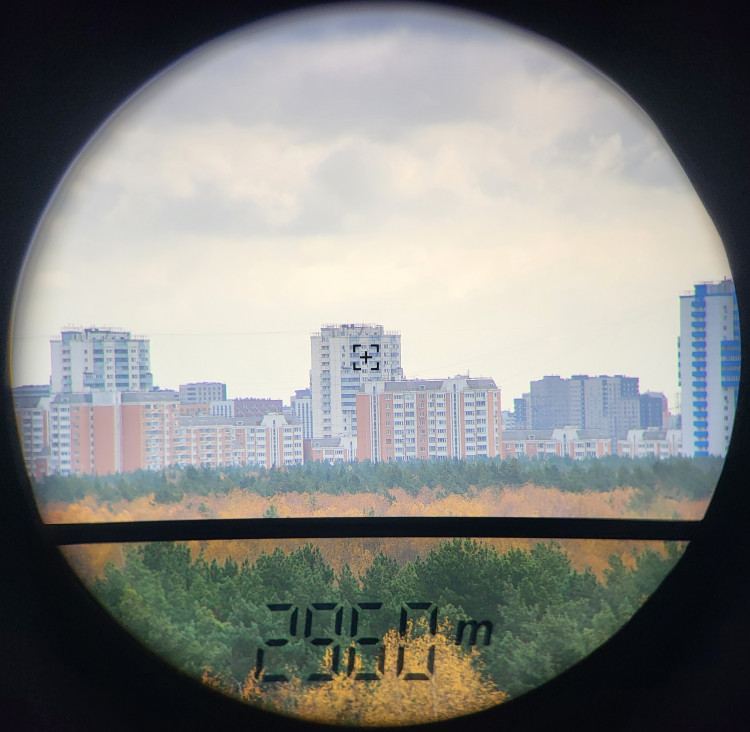 встроенный дальномер в бинокле Sturman 10x42 LRF 3000м