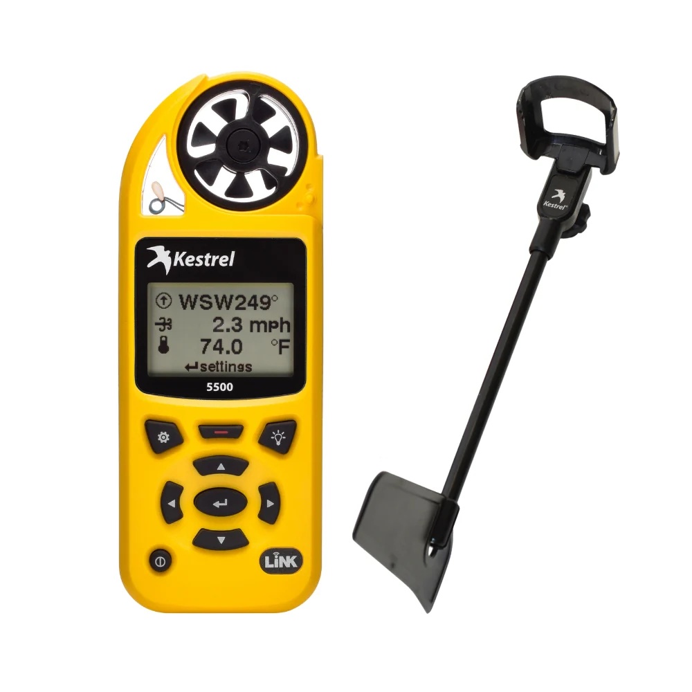 Метеостанция Kestrel 5500 с функцией LiNK + Vane Mount / Yellow