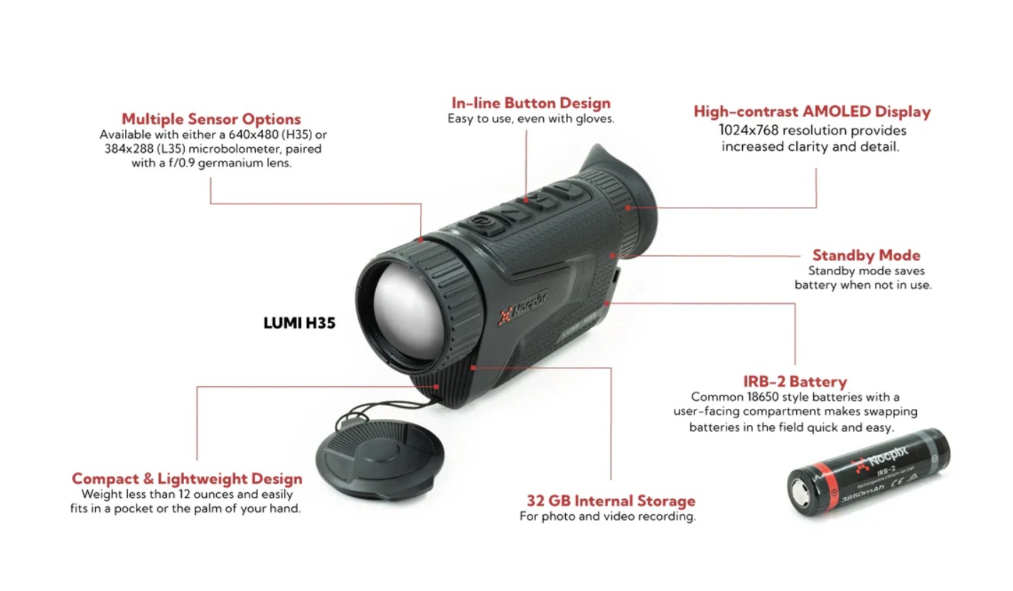 монокуляр iRay Nocpix Lumi H35