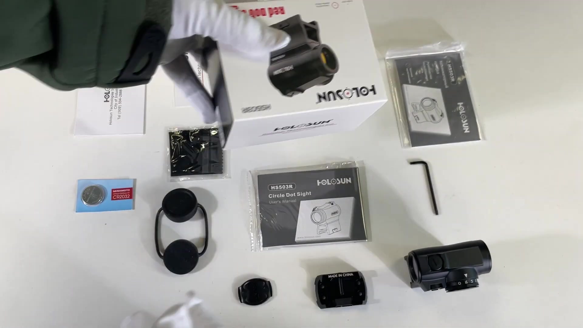 комплектация Holosun Micro HS503R