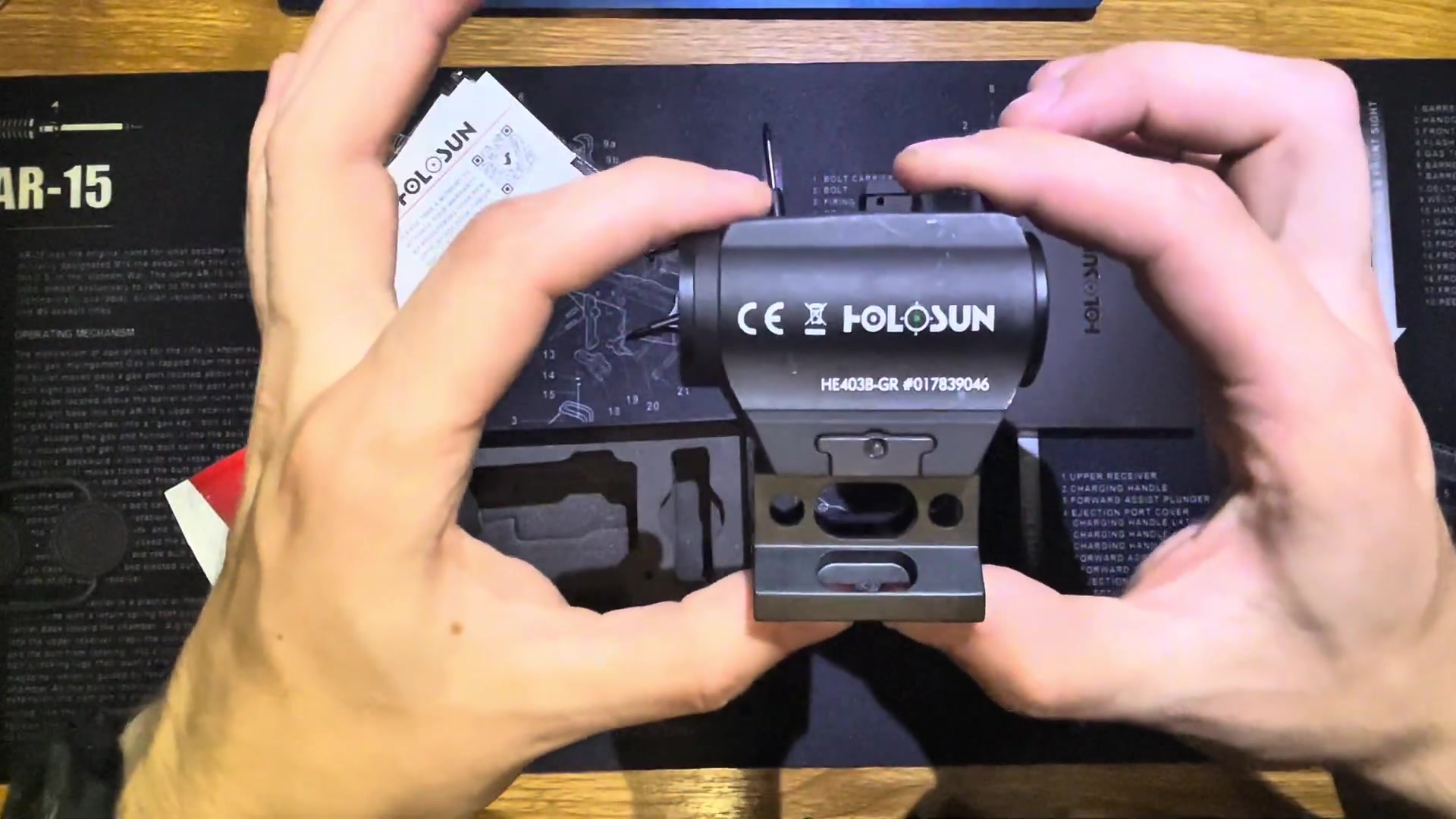 коллиматорный прицел Holosun MicroELITE HE403B-GR