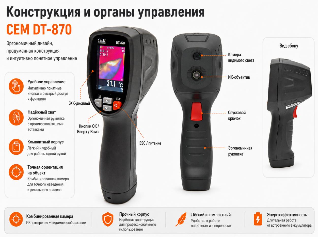 особенности CEM DT-870