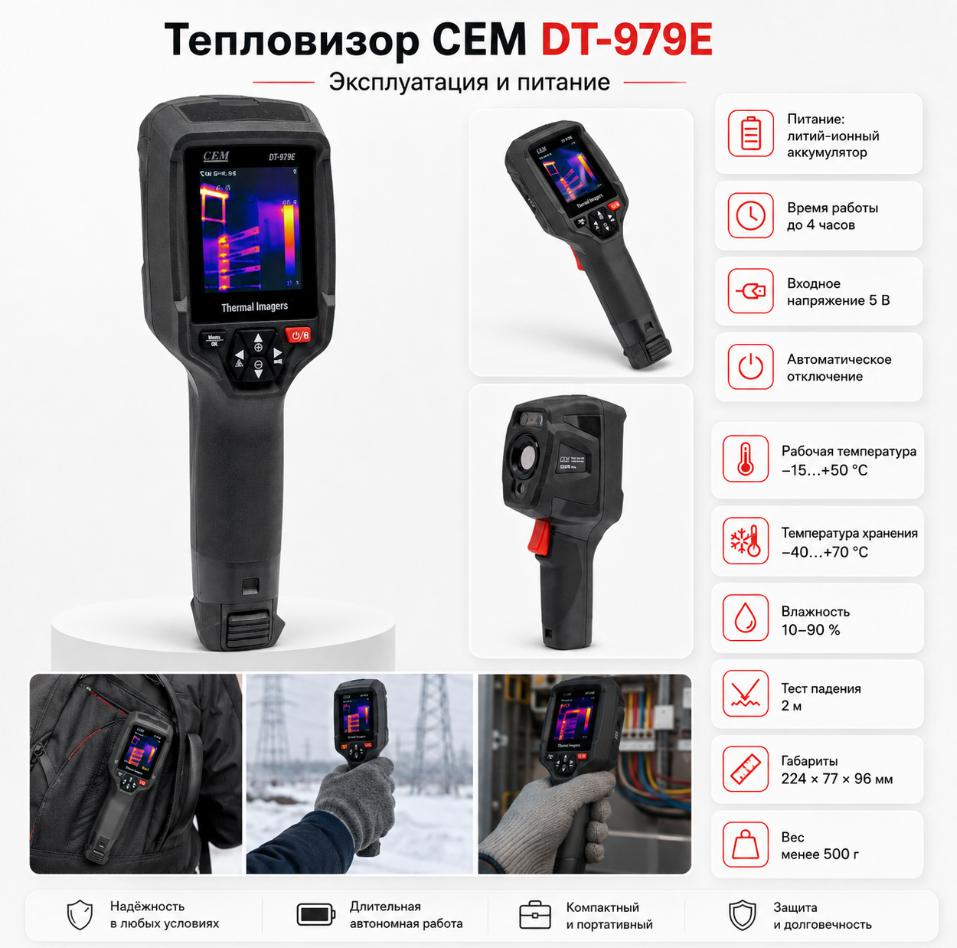преимущества CEM DT-979E