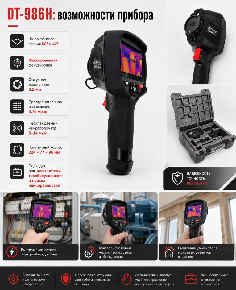 преимущества CEM DT-986H