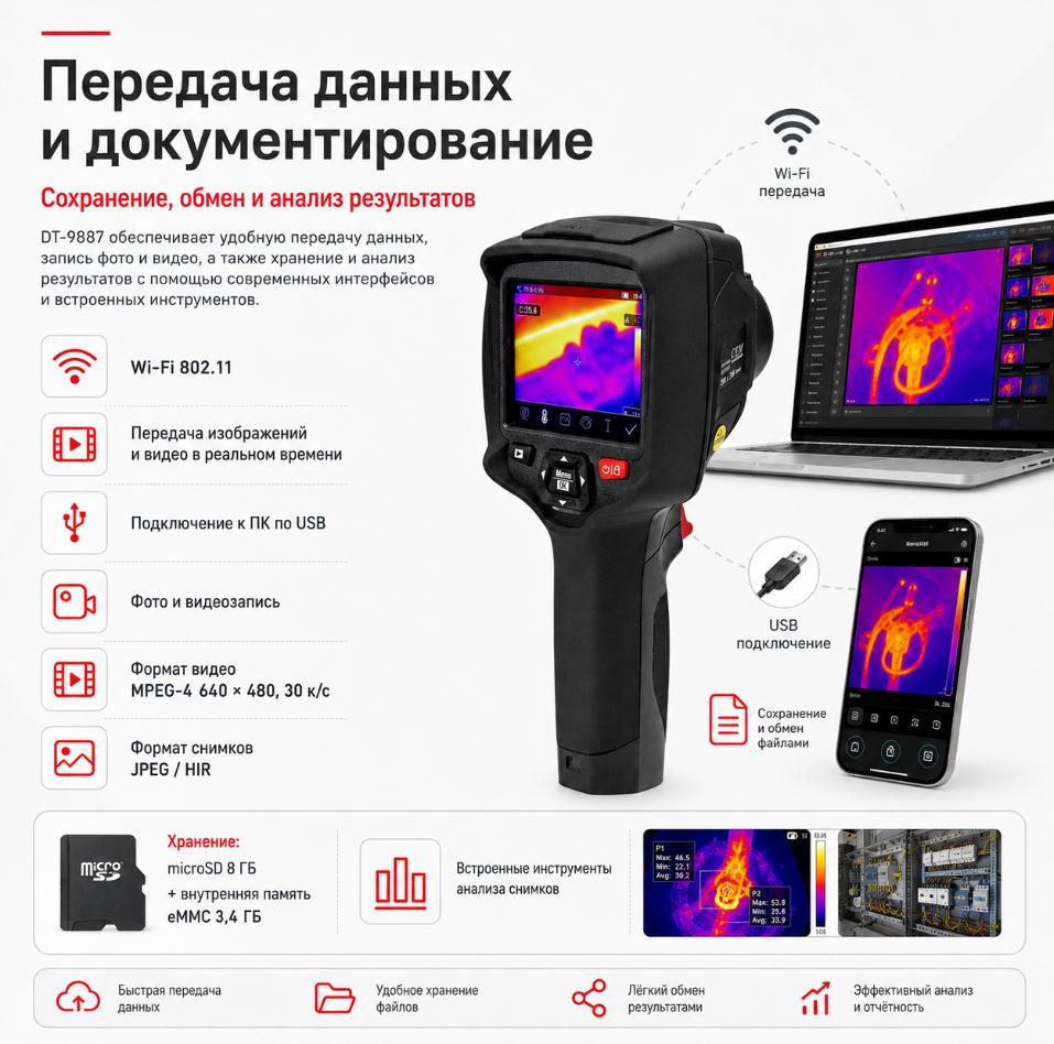 компактный тепловизор CEM DT-9887