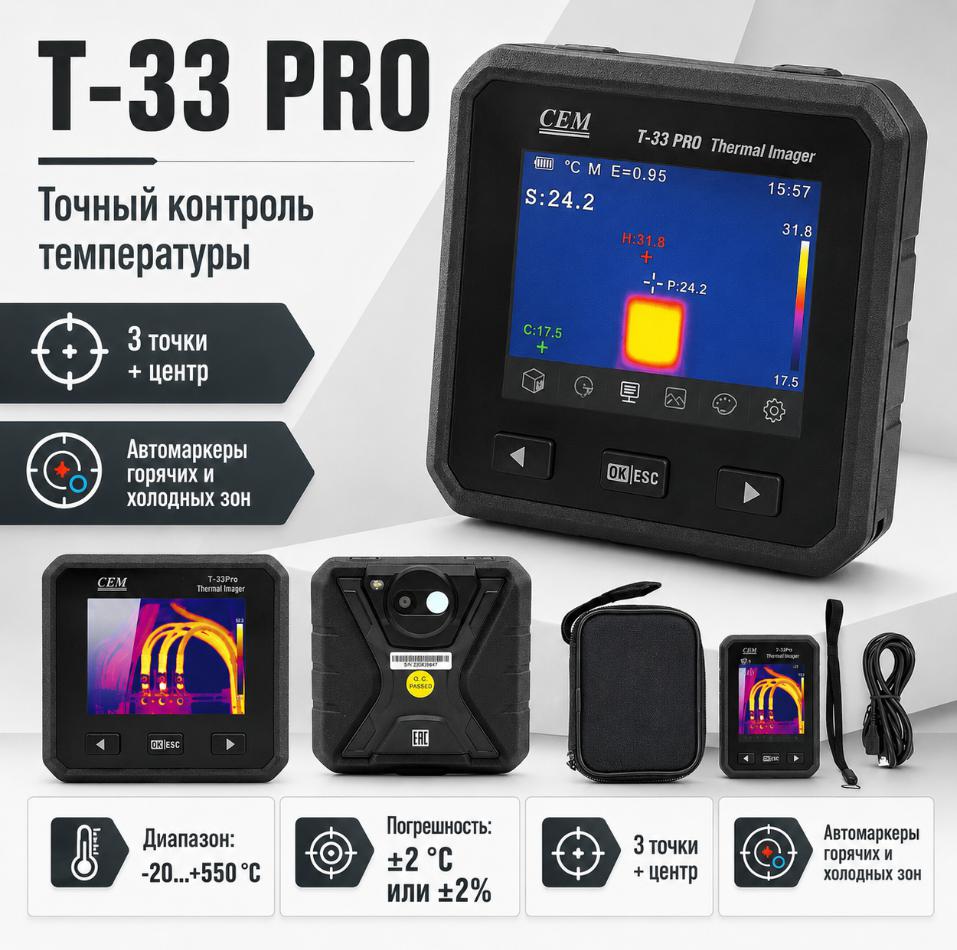 особенности CEM T-33 PRO