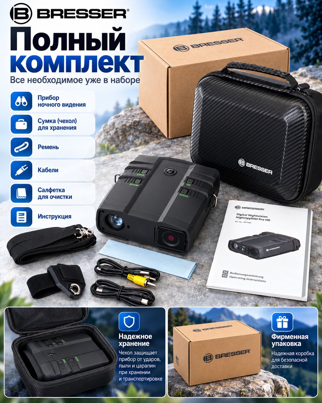 характеристики Bresser NightSpyDIGI Pro FHD 3,6x